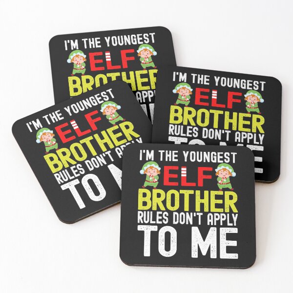 Item preview, I am the youngest Elf brother Rules don't apply to me Christmas Gift designed and sold by RS-Collections.
