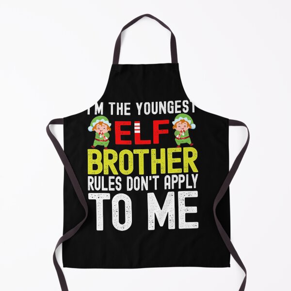 Item preview, I am the youngest Elf brother Rules don't apply to me Christmas Gift designed and sold by RS-Collections.