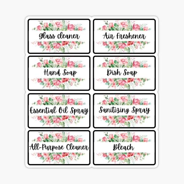 cleaning-labels-sticker-for-sale-by-luxuryhaul-redbubble for Free Printable Nursery Drawer Labels Cleaning Labels