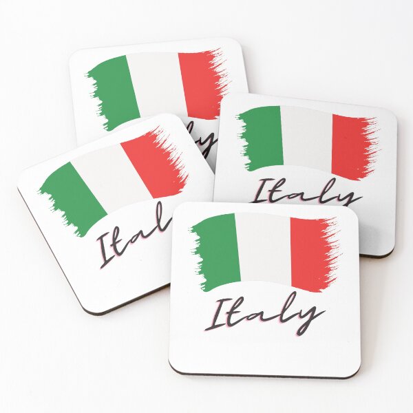 Item preview, Italian Flag - Painted effect with Black Lettering designed and sold by hijackhippo.
