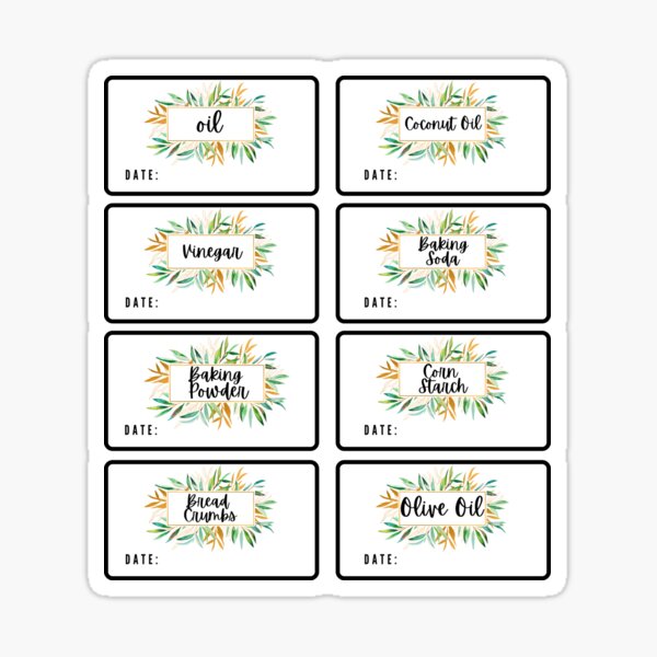 FREE PRINTABLE - 20 Spice Labels for Pantry Organization — Journey With  Jess