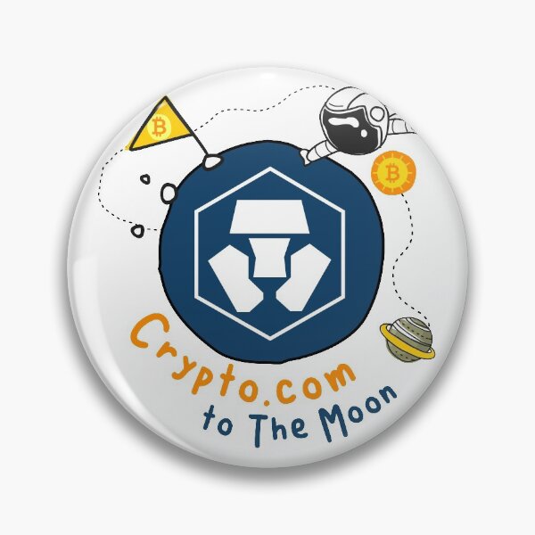 Item preview, Crypto com coin to the moon, Cryptocurrency, CRO HODL bitcoin, graphic funny style   designed and sold by KittySSmith.