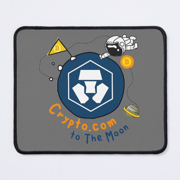 Item preview, Crypto com coin to the moon, Cryptocurrency, CRO HODL bitcoin, graphic funny style   designed and sold by KittySSmith.