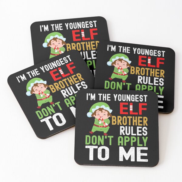 Item preview, I am the youngest Elf brother Rules don't apply to me Christmas Gift designed and sold by RS-Collections.