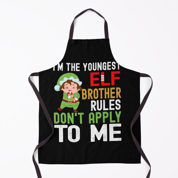 Item preview, I am the youngest Elf brother Rules don't apply to me Christmas Gift designed and sold by RS-Collections.