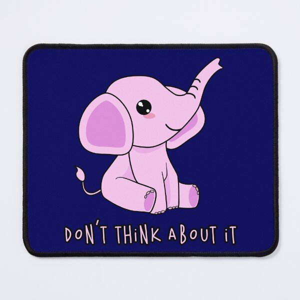 Item preview, Don't Think About A Pink Elephant designed and sold by Happy Puppy Print On Demand.