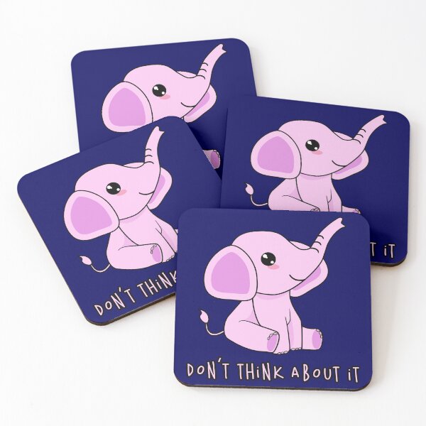 Item preview, Don't Think About A Pink Elephant designed and sold by Happy Puppy Print On Demand.