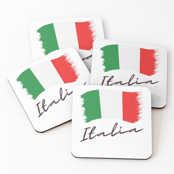 Item preview, Italian Flag - Painted effect with Black Lettering - Italia designed and sold by hijackhippo.