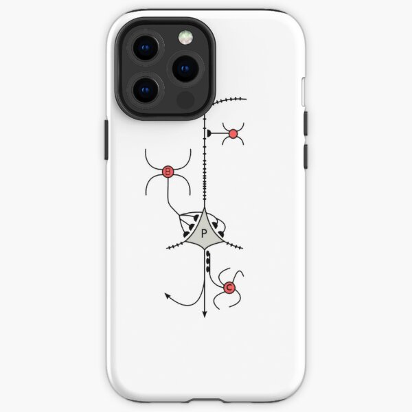 A neuron or nerve cell is an electrically excitable cell that communicates with other cells via specialized connections called synapses. iPhone Tough Case