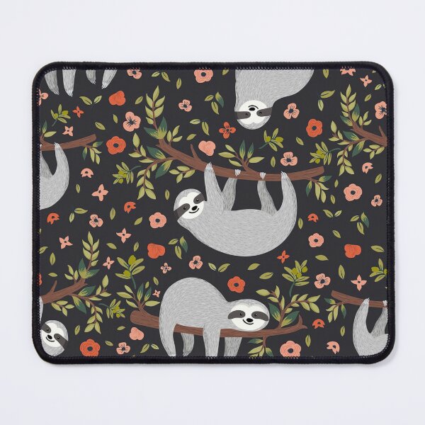 Item preview, Sloth Floral  designed and sold by CatheriLove.