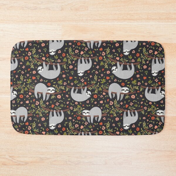 Item preview, Sloth Floral  designed and sold by CatheriLove.