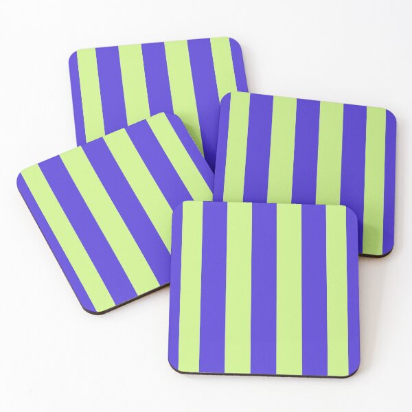 Item preview, Electric Blue and Lime Green Stripes designed and sold by NECHSTORE.