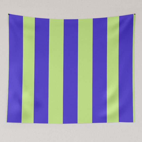 Item preview, Electric Blue and Lime Green Stripes designed and sold by NECHSTORE.