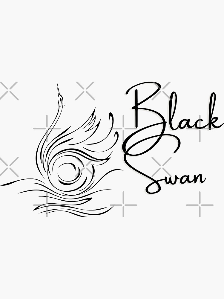 "BTS Black Swan song logo" Sticker by FoolishHearts Redbubble
