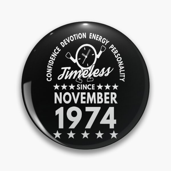 Item preview, November Birthday Timeless Person - 1970 - White Text designed and sold by MoonsmileProd.