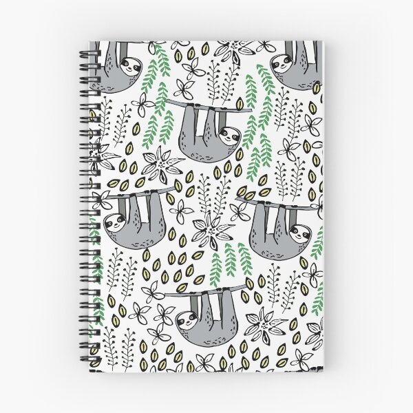 Item preview, Sloth Floral Doodle  designed and sold by CatheriLove.