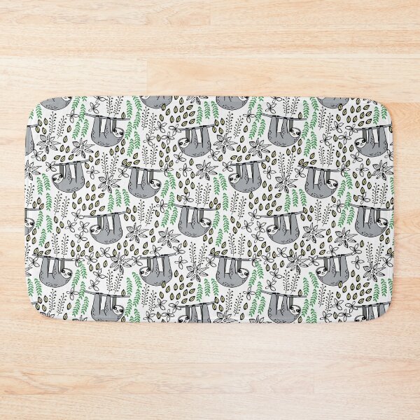 Item preview, Sloth Floral Doodle  designed and sold by CatheriLove.
