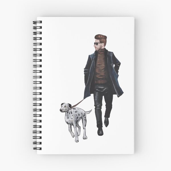 Item preview, fashionable man with dog  designed and sold by colorful  art.