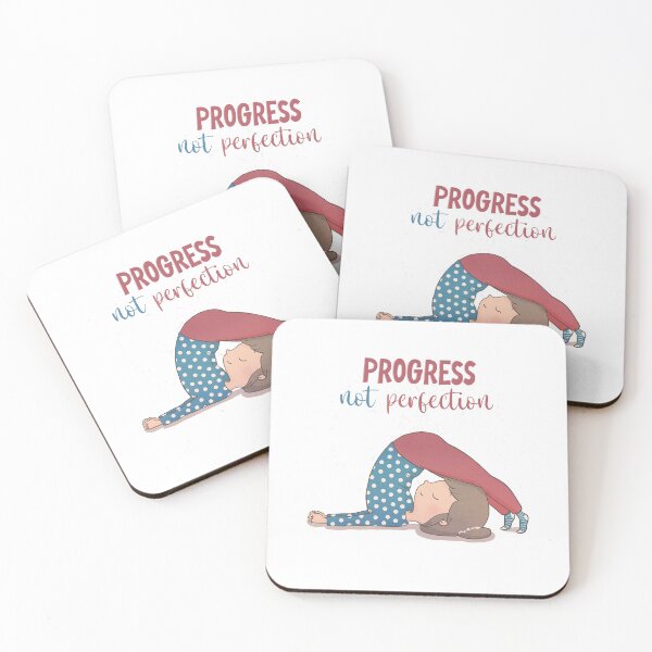Item preview, Yoga Girl - Plow Pose - Progress not Perfection designed and sold by Rita Cuppari.
