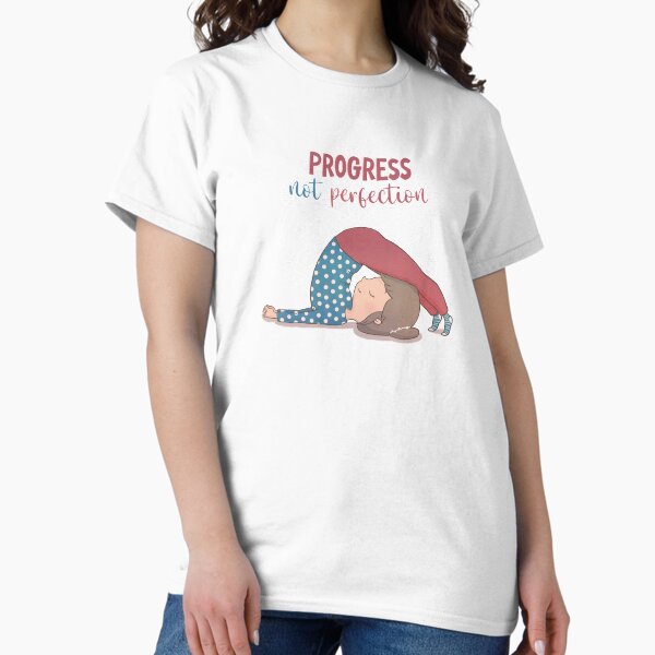Item preview, Yoga Girl - Plow Pose - Progress not Perfection designed and sold by Rita Cuppari.