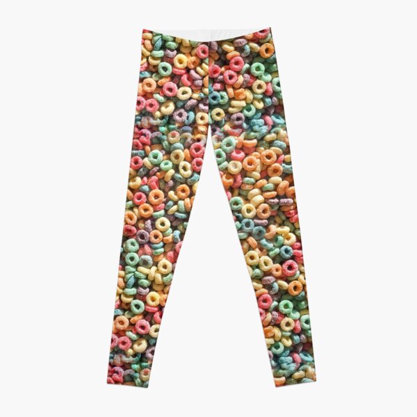 Cereal Loops Bright and Colourful Design  Leggings