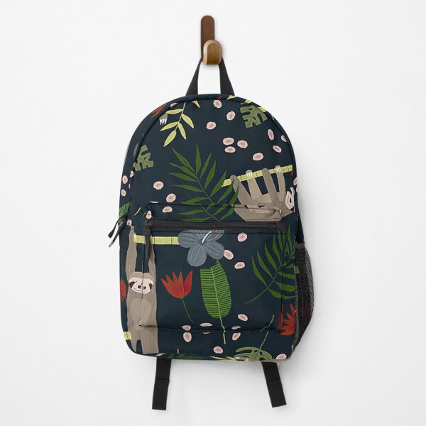 Item preview, Sloth Jungle Floral  designed and sold by CatheriLove.