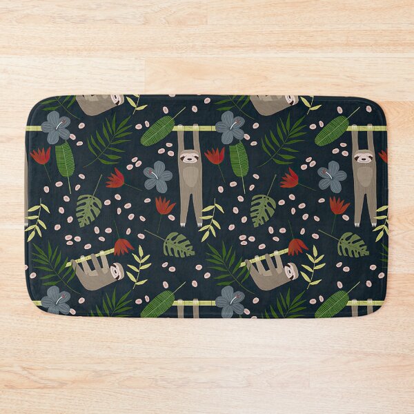 Item preview, Sloth Jungle Floral  designed and sold by CatheriLove.