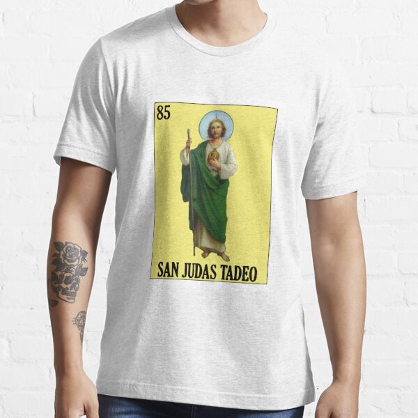 ShirtBANC Mens Graphic Shirt San Judas de Tadeo Tshirt, St Jude Patron 