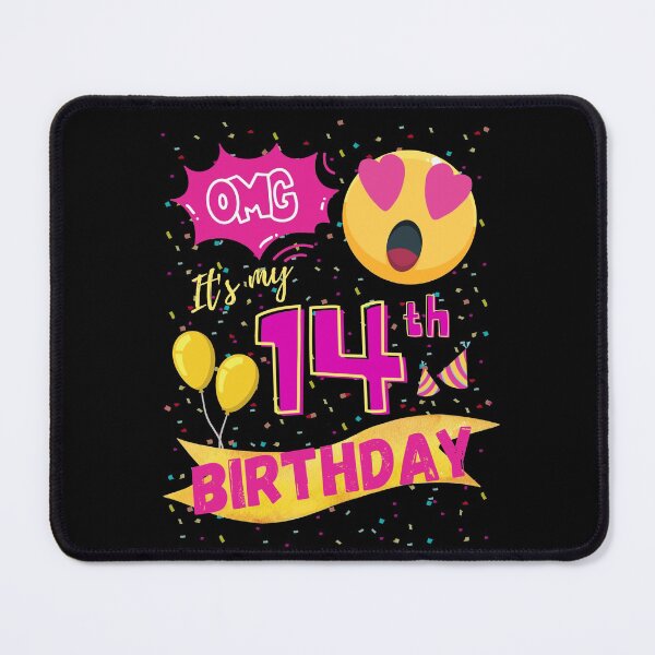 Item preview, OMG It's My 14th Birthday Emoji Love Eye designed and sold by singRsong.