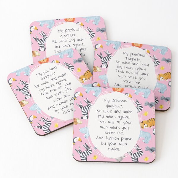 Item preview, "Be Wise, My Daughter" designed and sold by Paper Bee Gift Shop.