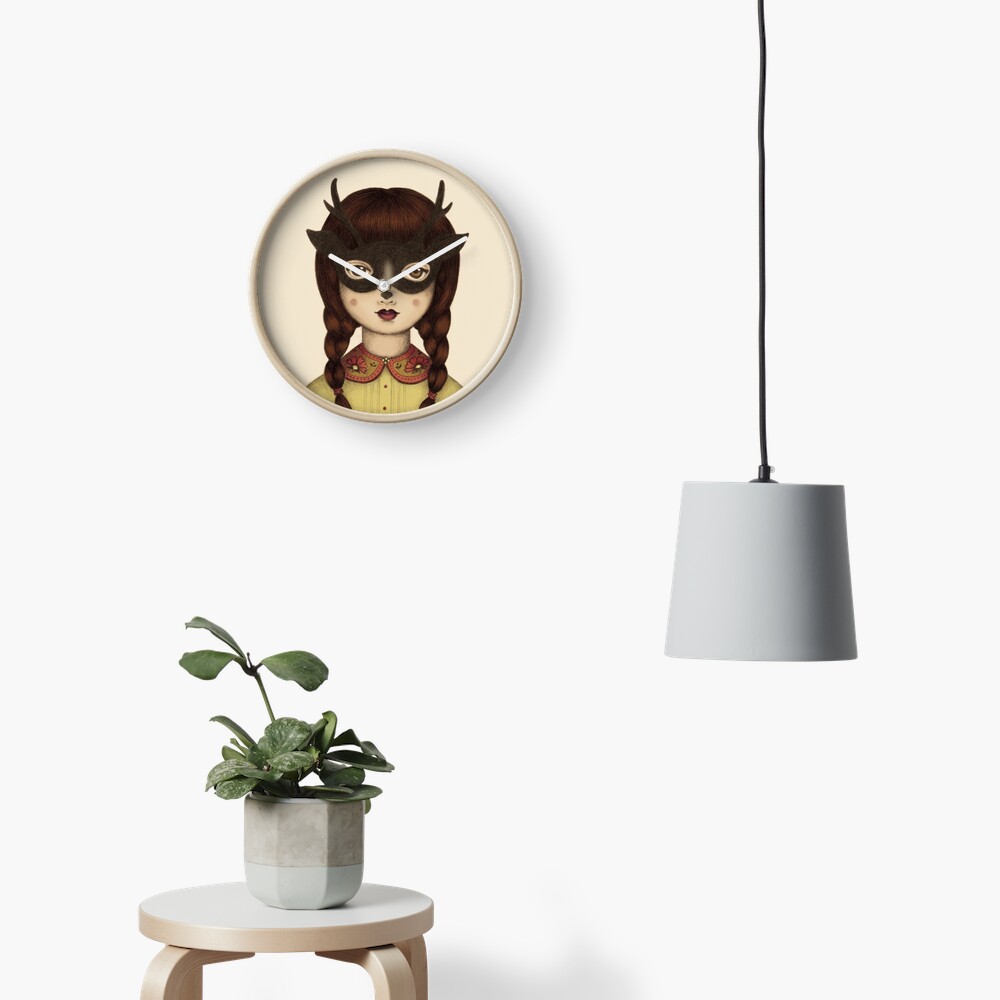 Item preview, Clock designed and sold by twocrowsart.