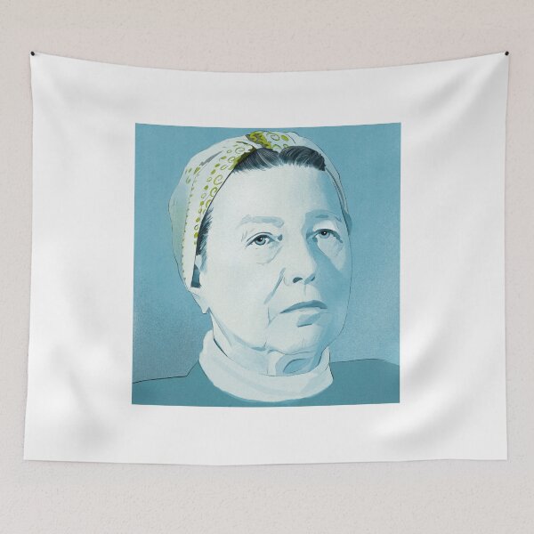 Item preview, Simone de Beauvoir designed and sold by Gabityler.