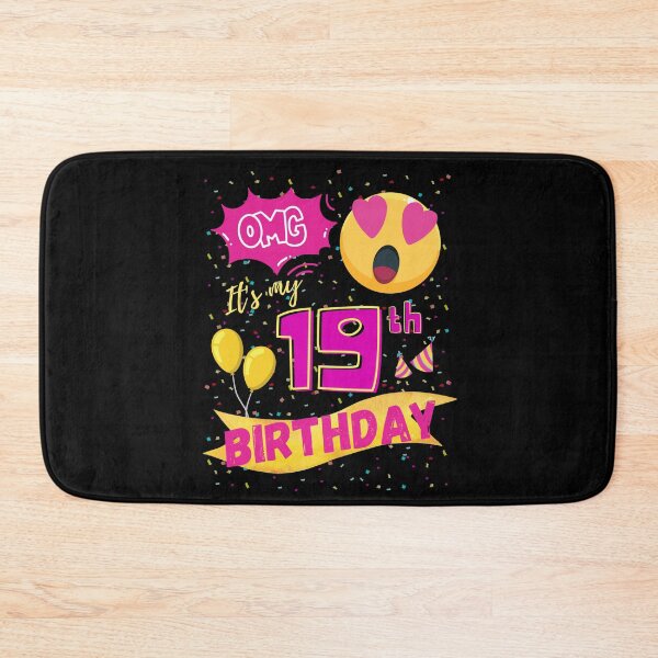 Item preview, OMG It's My 19th Birthday Emoji Love Eye designed and sold by singRsong.