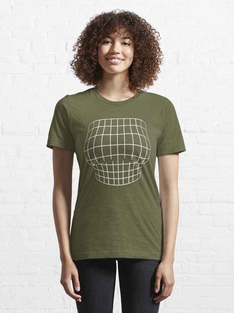 Magnified chest optical Illusion grid big boobs shirt, hoodie, sweater,  long sleeve and tank top