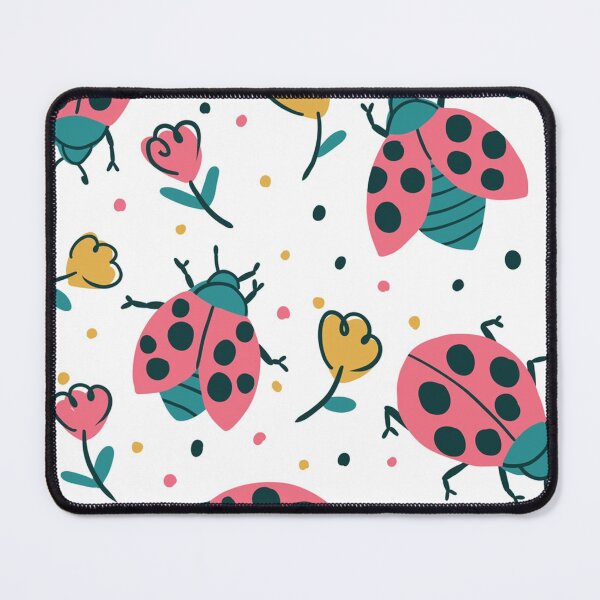 Item preview, Ladybug and flowers childish vector seamless designed and sold by CatheriLove.