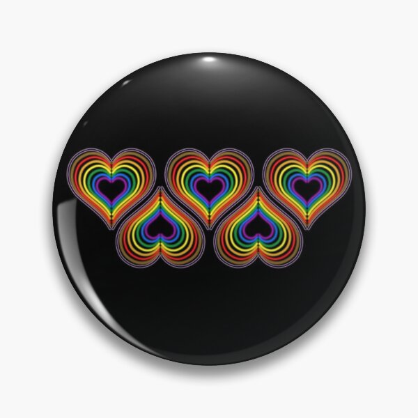 Item preview, POC Inclusive Pride Neon Light Hearts designed and sold by SpectreSparkC.
