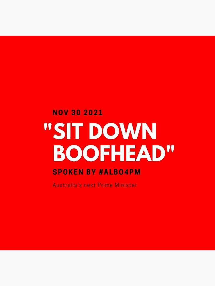 Thumbnail 3 of 3, Pin, Sit Down Boofhead designed and sold by giants-com-au.