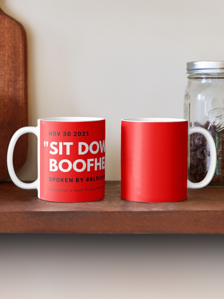Thumbnail 2 of 6, Coffee Mug, Sit Down Boofhead designed and sold by giants-com-au.