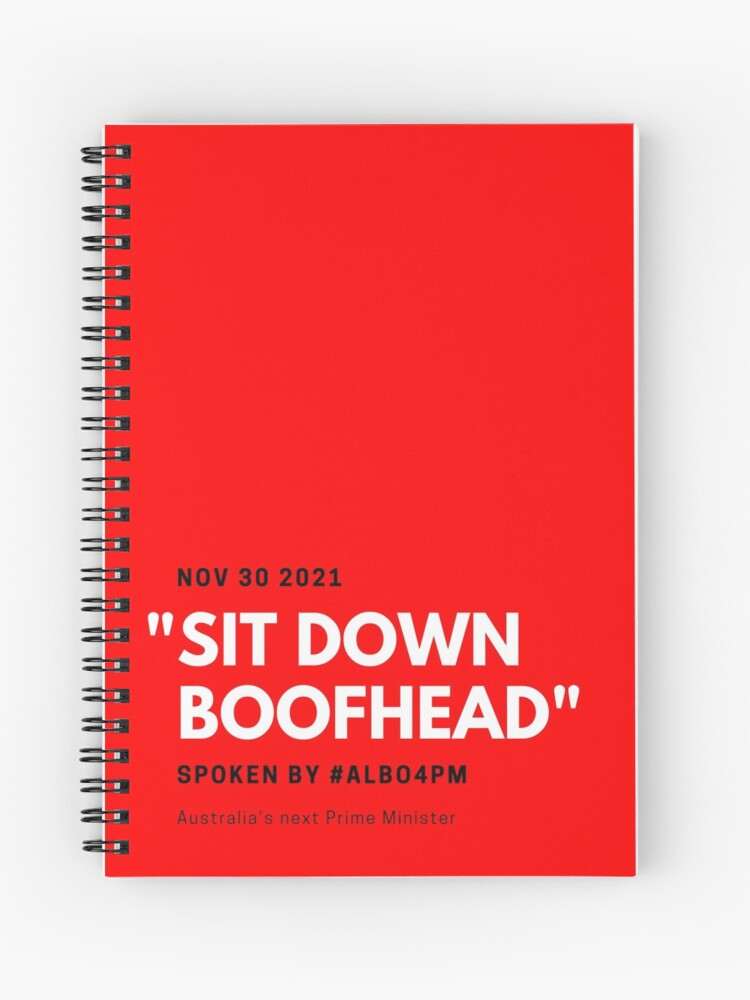 Thumbnail 1 of 3, Journal, Sit Down Boofhead designed and sold by giants-com-au.