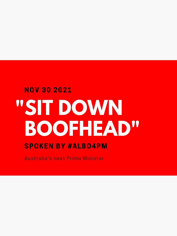 Thumbnail 2 of 2, Laptop Sleeve, Sit Down Boofhead designed and sold by giants-com-au.