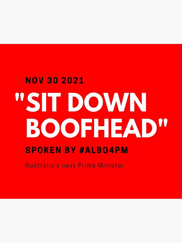 Thumbnail 2 of 2, Postcard, Sit Down Boofhead designed and sold by giants-com-au.