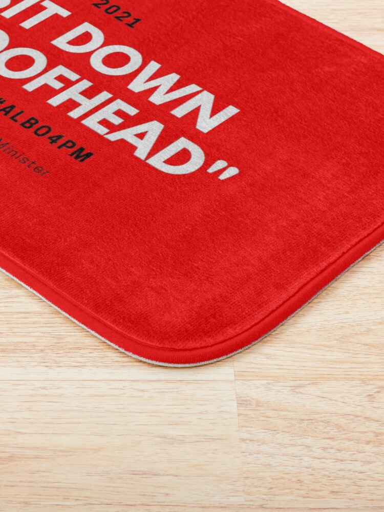 Thumbnail 3 of 6, Bath Mat, Sit Down Boofhead designed and sold by giants-com-au.