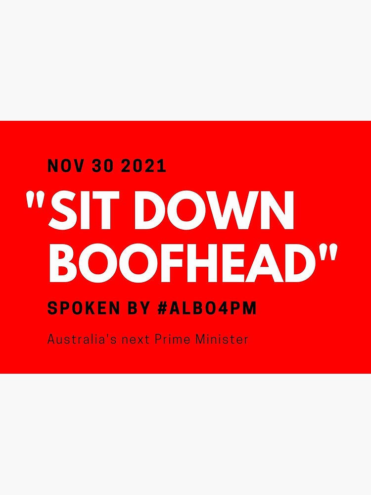 Thumbnail 3 of 3, Journal, Sit Down Boofhead designed and sold by giants-com-au.