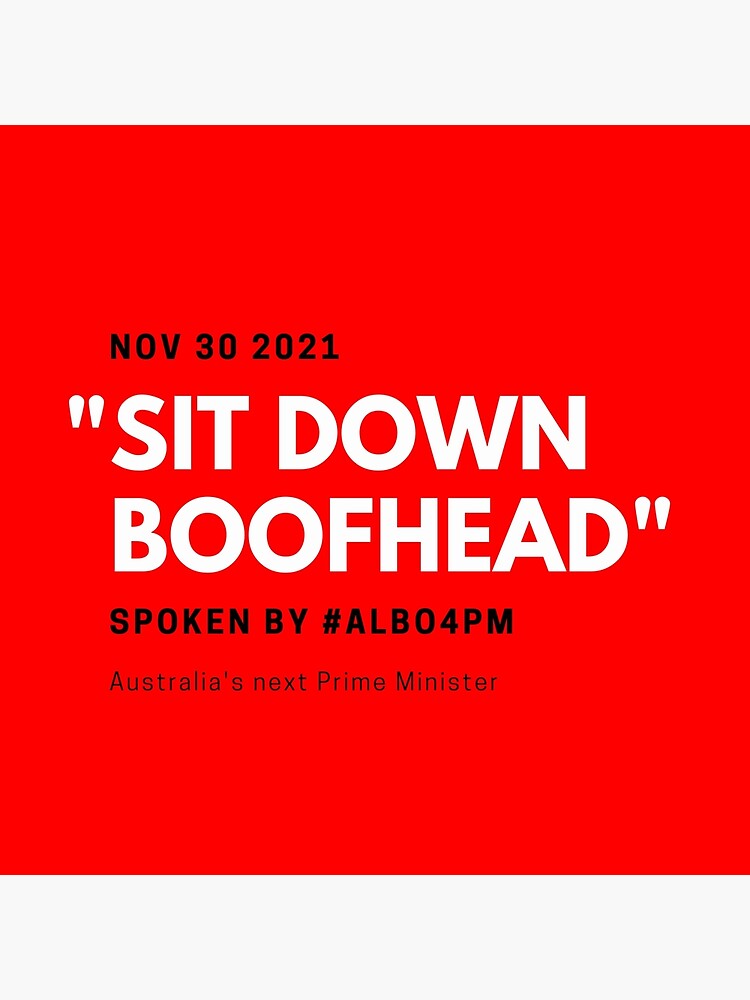 Thumbnail 4 of 4, Pillow, Sit Down Boofhead designed and sold by giants-com-au.