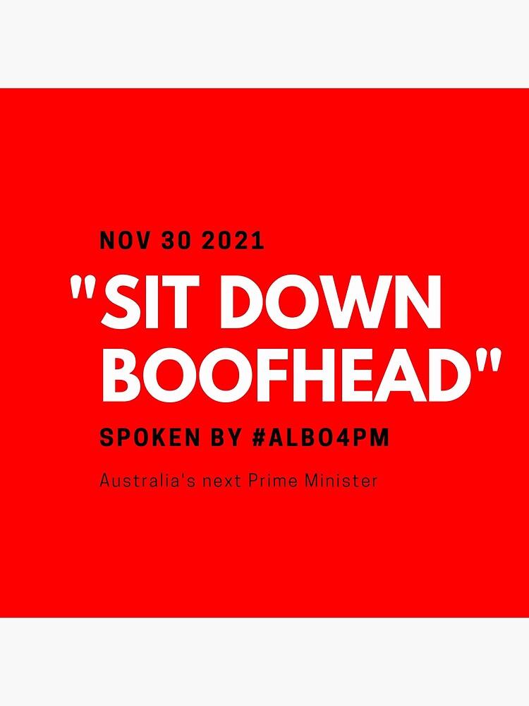 Thumbnail 4 of 4, Clock, Sit Down Boofhead designed and sold by giants-com-au.