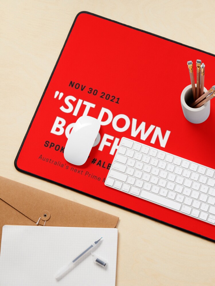 Thumbnail 3 of 5, Mouse Pad, Sit Down Boofhead designed and sold by giants-com-au.
