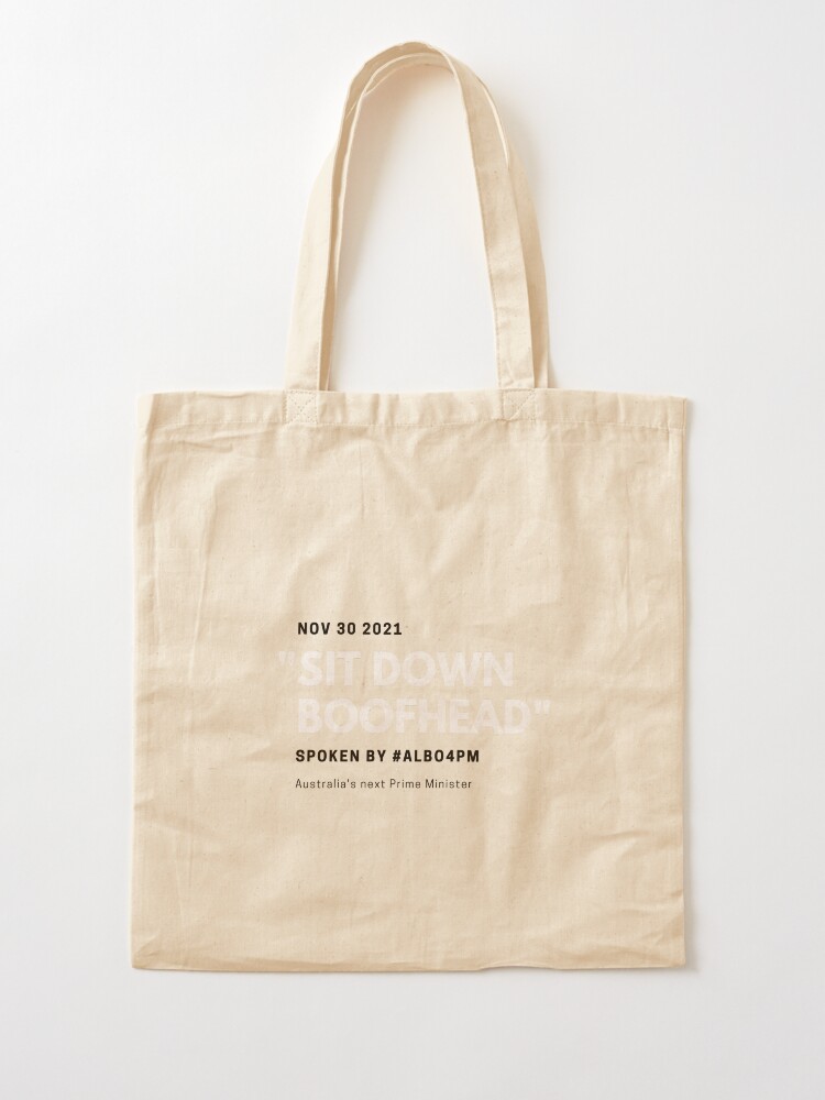 Thumbnail 2 of 5, Tote Bag, Sit Down Boofhead designed and sold by giants-com-au.