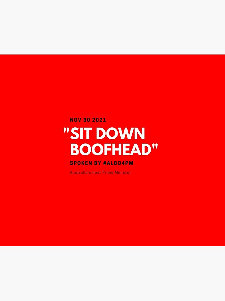 Thumbnail 3 of 3, Tapestry, Sit Down Boofhead designed and sold by giants-com-au.