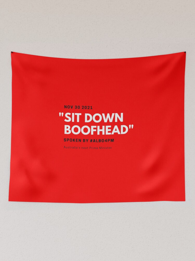 Thumbnail 2 of 3, Tapestry, Sit Down Boofhead designed and sold by giants-com-au.