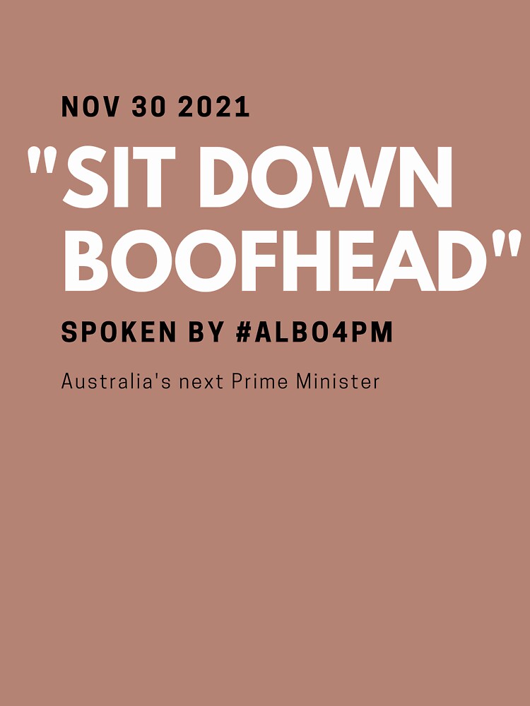 Thumbnail 4 of 4, Boxy T-Shirt, Sit Down Boofhead designed and sold by giants-com-au.